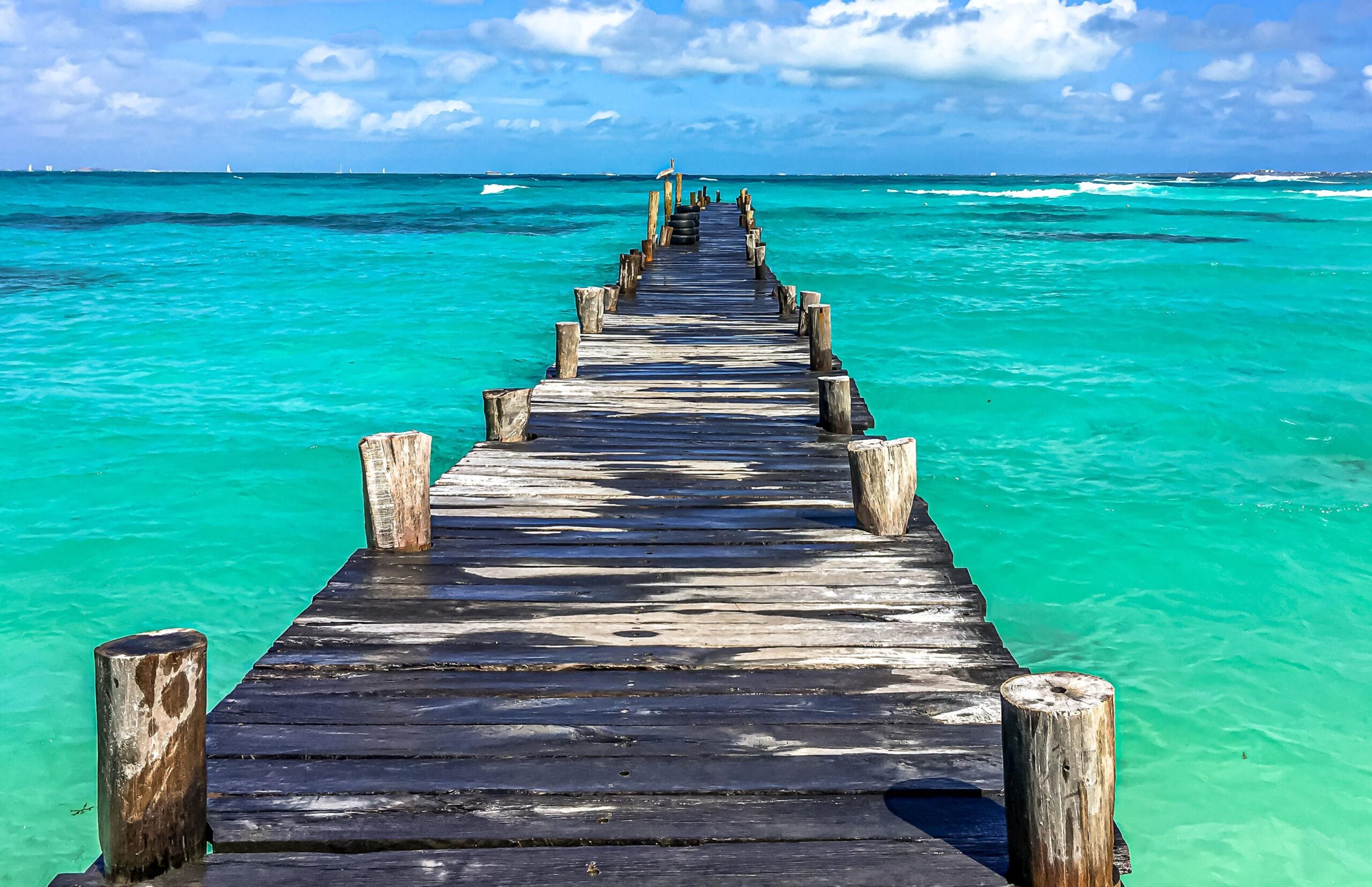 Cancun water walkway