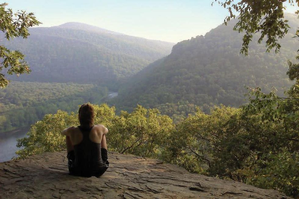 Laurel Highlands National Scenic Trail in Ohiopyle, Pennsylvania