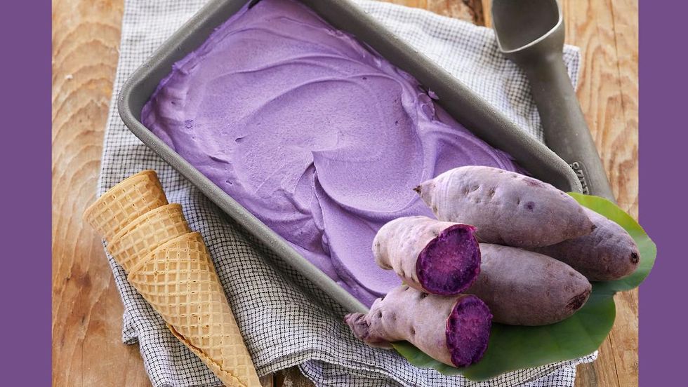 Ube ice cream