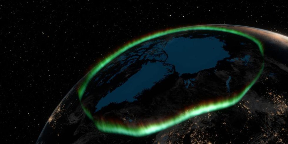 Northern Lights from above