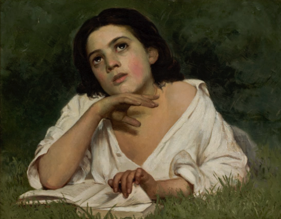 Young Woman With Book, Josu00e9 Ferraz de Almeida Junior