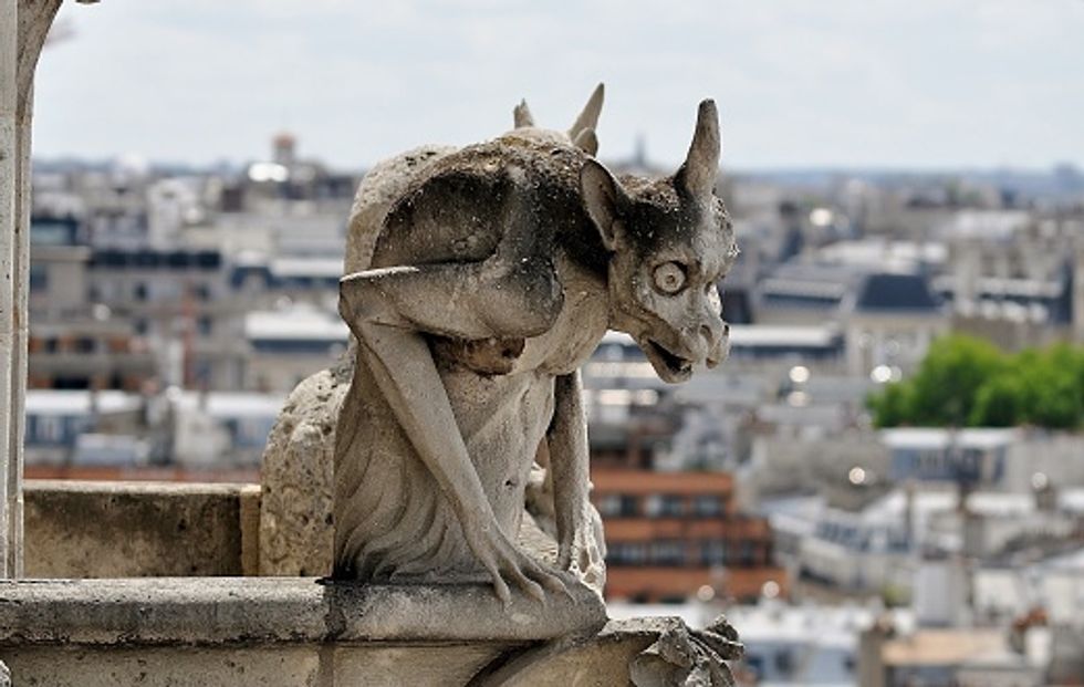 A beloved gargoyle surveys the land below