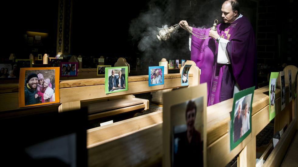 Austria - Priest conducting mass