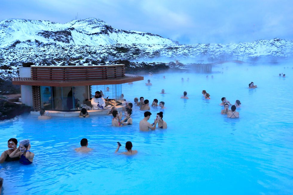 hot spring in iceland