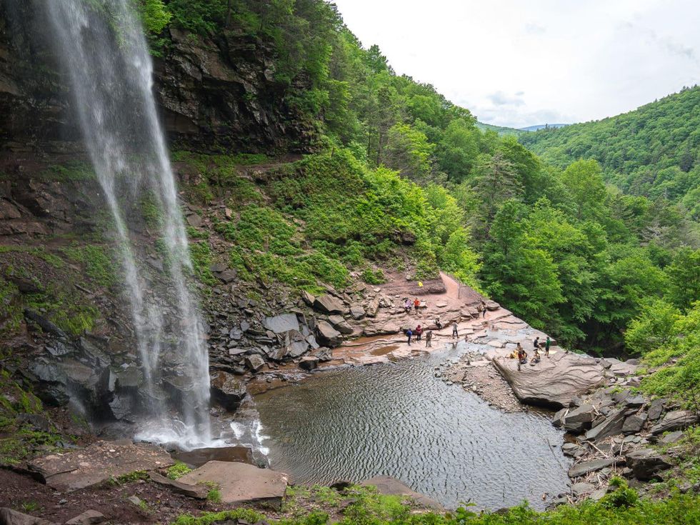 Kaaterskill Creek & Falls in Tannersville, New York